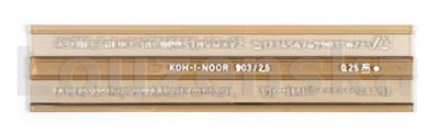 Šablona písmenová 901 2.5mm ISO kouřová KOH-I-NOOR