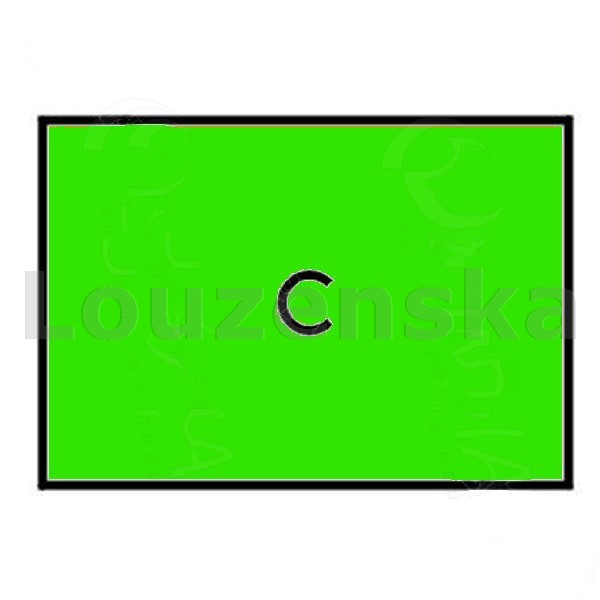 Etikety 16x23mm Motex signální zelené