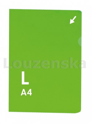 Zakládací obal A4 L 110µm zelený AH 114 