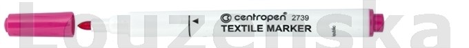2739 růžový Značkovač na textil CENTROPEN