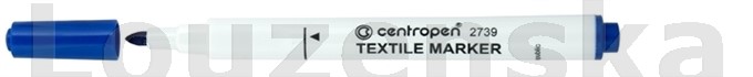 2739 modrý Značkovač na textil CENTROPEN
