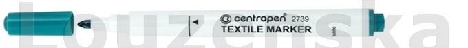 2739 tm.zelený Značkovač na textil CENTROPEN