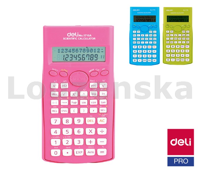 Kalkulačka DL-E1710A vědecká jednobarevná mix DELI