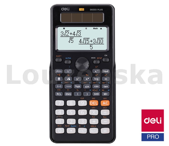 Kalkulačka ED82ES vědecká černá DELI