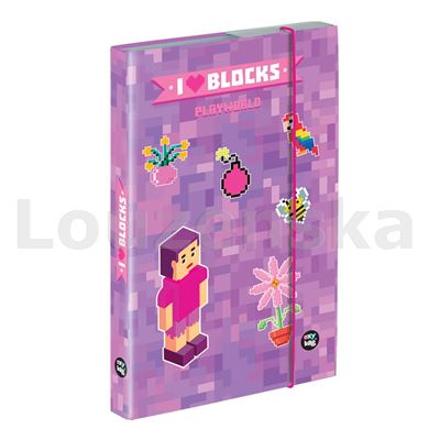 Box A4 školní s gumičkou Playworld Girl