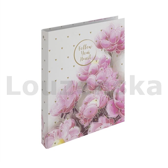 Pořadač A4 4kr. r25 Romantic magnolie