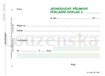 Příjmový doklad jedn. A6/100l 1067 OPTYS