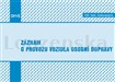 Záznam o prov. voz. osob. dopravy A5/100l 1177 OPTYS