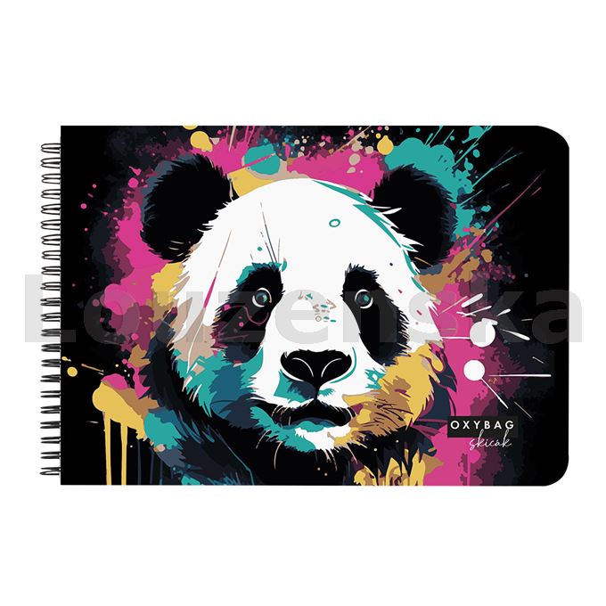 Skicák A3 spirála/40l 190g Panda