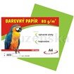 Barevný papír A4 80g/100l sv.zelený