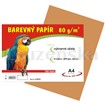 Barevný papír A4 80g/100l hnědý