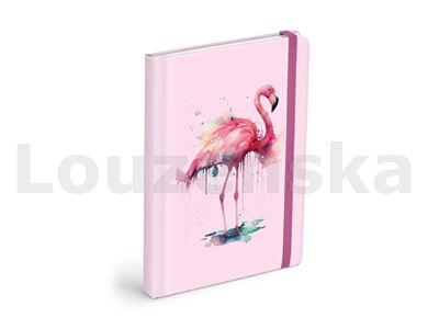 Blok 13x18cm s gumou/120l čistý Plameňák