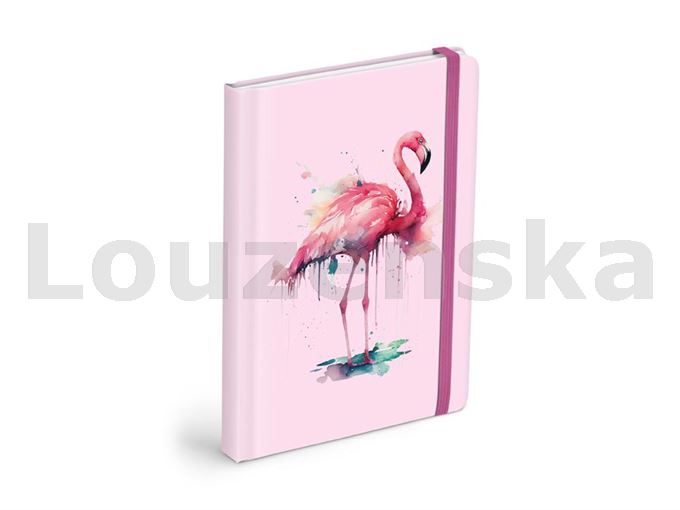 Blok 13x18cm s gumou/120l čistý Plameňák