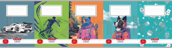 Sešit 523 bezdřevý potisk kluci HERLITZ