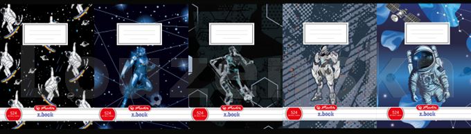 Sešit 524 bezdřevý potisk kluci HERLITZ