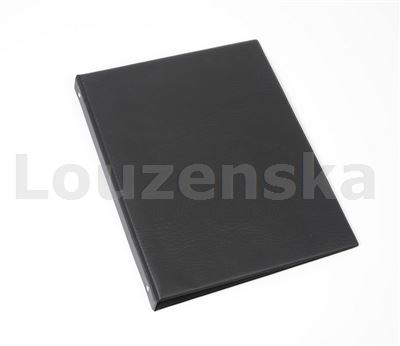 Kroužkový zápisník A5 4kr.+ registr A-Z černý