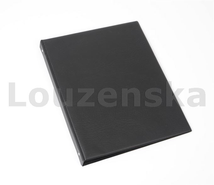 Kroužkový zápisník A5 4kr.+ registr A-Z černý