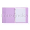 Kroužkový zápisník A4 4kr. PVC Pastelini fialový