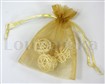 Sáček organza 9x12cm zlatý 