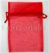 Sáček organza 20x14cm červený 003 NIXE 