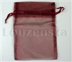 Sáček organza 20x14cm bordó 001 NIXE 