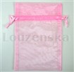 Sáček organza 23x15cm sv.růžový