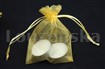 Sáček organza 23x15cm zlatý