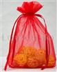 Sáček organza 25x20cm červený 