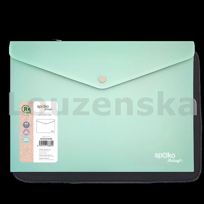 Desky s drukem A5 Releaf zelené SPOKO