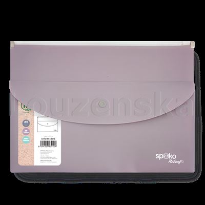 Obálka se zipem+druk A5 Releaf fialové SPOKO