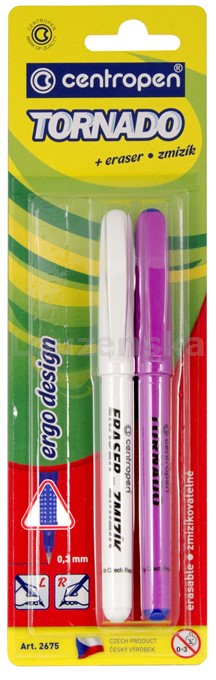 2675/2ks blistr sada Torndo roller 0,3mm+zmizk CENTROPEN
