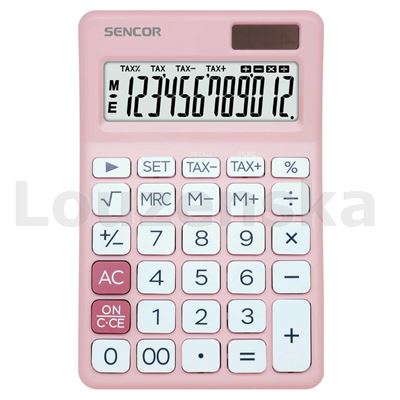 Kalkulačka SEC 381 TAX PINK SENCOR