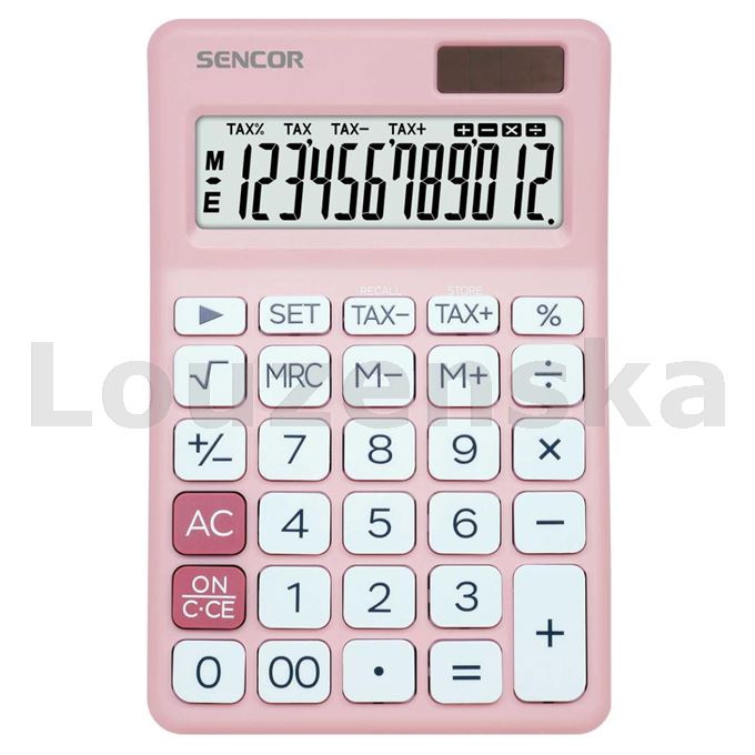 Kalkulačka SEC 381 TAX PINK SENCOR