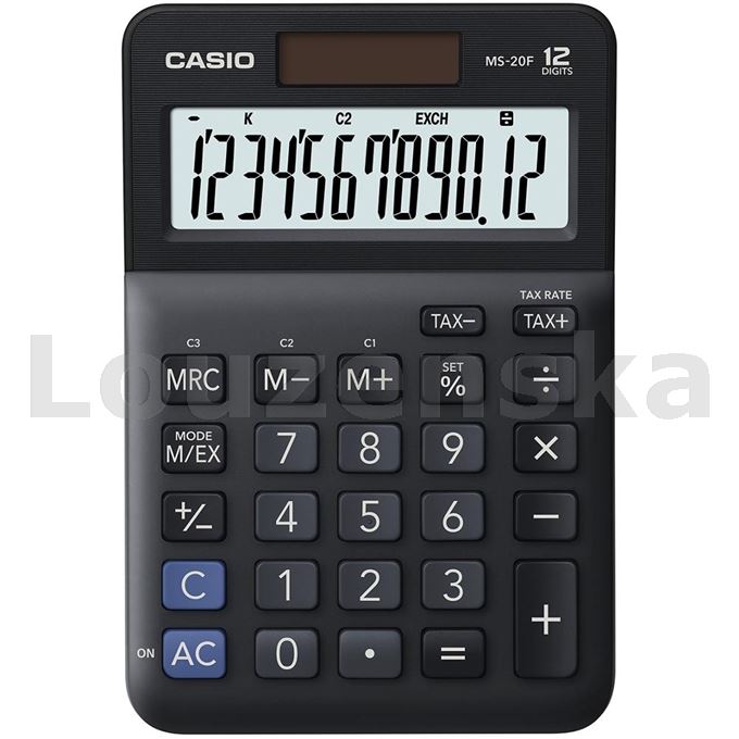 Kalkulačka MS 20 F černá CASIO