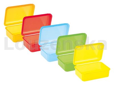 Box svačinový 15x10,5x5cm mix barev 