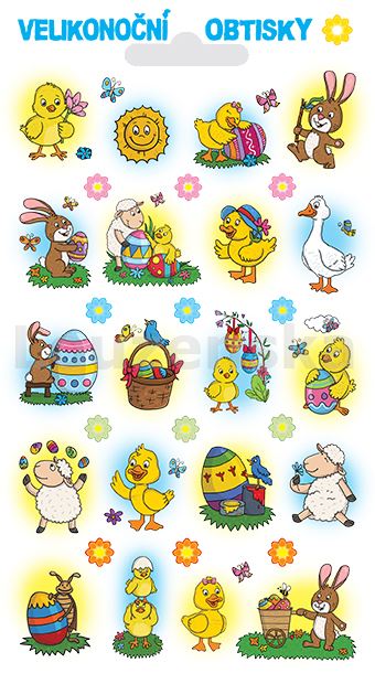 Obtisky vodové č. 558 mix motivů