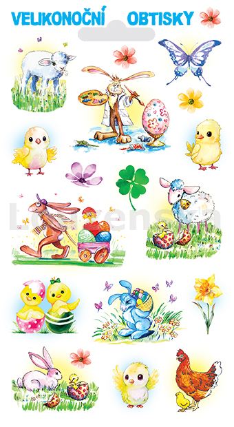 Obtisky vodové s glitrem č. 5502