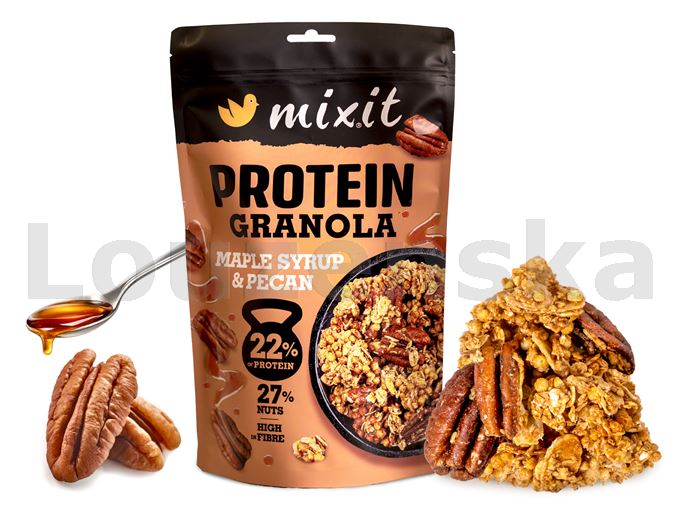 Proteinová granola z pece Javor.sirup a pekany 350g MIXIT