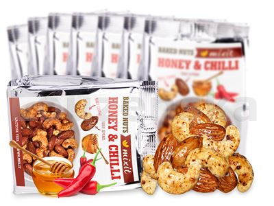 Oříšky z pece - med a chilli do kapsy 60g MIXIT