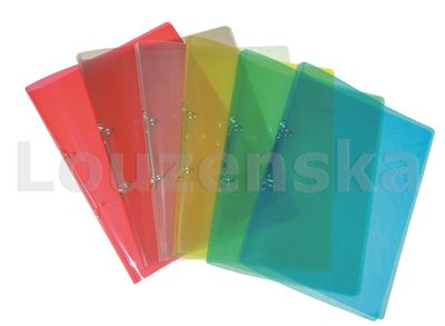 Desky A4 2kr. 2cm plast průhledné Lines mix barev