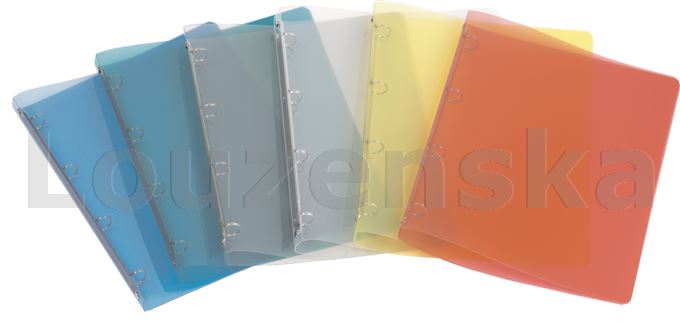 Desky A4 4kr. 2cm plast průhledné Lines mix barev