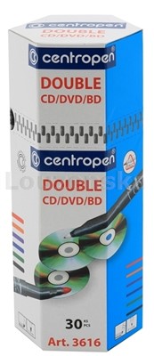 3616/30ks popisovače Double na CD/DVD/BD CENTROPEN