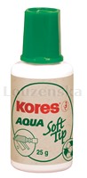 Opravný lak 25g Aqua soft - houbička KORES