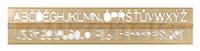 ablona písmenová 901 20mm kouová KOH-I-NOOR