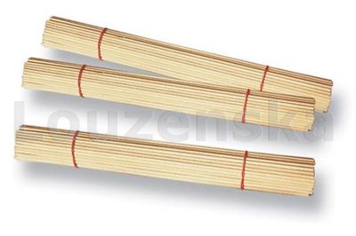 Špejle dřevěné hrocené 25cm/100ks v sáčku SPARMAL