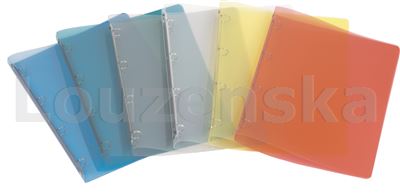 Desky A4 4kr. 2cm plast průhledné Lines mix barev