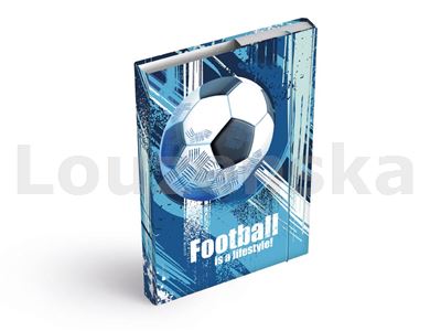 Box A5 školní s gumičkou Football MFP