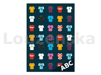 Desky na písmena Fotbal dresy MFP