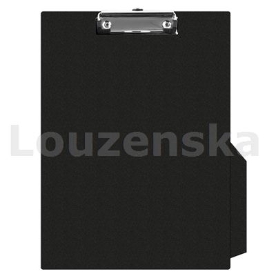 Desky s klipem A4 s poutkem černé DONAU