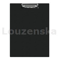 Desky s klipem A4 PVC dvojité s poutkem černé DONAU